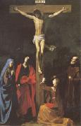TOURNIER, Nicolas The Crucifixion with St.Vincent de Paul (mk05) Sweden oil painting artist